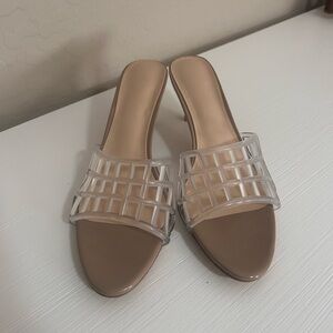 🌊🌴Summer Jelly Nude & Clear Kitty Heels🌴🌊